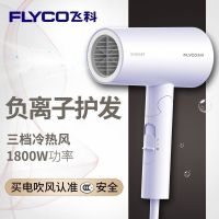 飞科(FLYCO)电吹风机大功率负离子护发学生宿舍吹风机家用 可折叠手柄 紫色