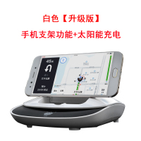 车载空气净化器太阳能汽车内用消除甲醛异味负离子香薰片智能K4|白色方形款太阳能