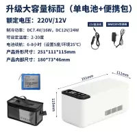 胰岛素冷藏盒便携车载充电变频恒温小冰箱药品冷藏箱冰箱随身M8|CB02大容量款-单电池[220v12v]