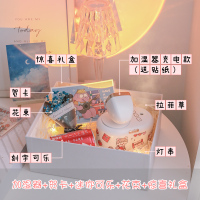 小众又礼物送女生闺蜜姐妹女朋友生日实用毕业加湿器特别精致U1|[充电]夕阳灯加湿器-贴纸款+惊喜礼盒