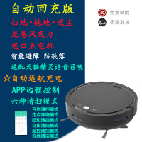 扫地机器人扫拖一体自动充电家用智能拖地擦地吸尘三合一懒人神器I5|[黑色]手机APP+自动回充+6模式