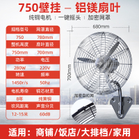 工业电风扇强力落地扇大功率大风力牛角扇工厂除甲醛壁挂式F0|750挂壁扇[铝镁扇叶]加密网-推荐