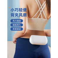 挂腰风扇随身背夹腰挂便携式usb迷你电风扇腰间充电腰带厨房工地防护服夏天户外驱蚊空调制|[收藏+]享365天只换不修服务