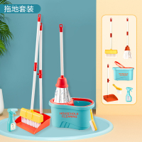 儿童过家家玩具清洁套装电动吸尘器扫地机器人拖把打扫卫生女男孩X8|扫地拖地清洁套装