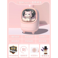 加湿器办公室桌面小型家用卧室孕妇婴儿香薰宿舍学生喷雾高颜值空气便携充电夜灯迷你可|[少女粉-充电版]+薰衣草香薰