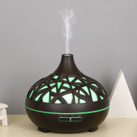 香薰机多特瑞精油卧室安神香薰灯精油灯家用加湿器熏香增湿器X7|500ml高款镂空深色+4支精油