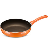 爱仕达24CM靓彩平底锅不粘锅煎锅 可煎蛋煎饼煎牛排 红点火龙眼设计