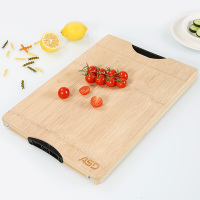 爱仕达(ASD)菜板 天然整竹砧板可悬挂可立 婴儿辅食水果案板面板 竹林轻语系列菜板34*24*1.8cm