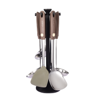 [新品]铲勺304不锈钢雅逸系列七件套整洁收纳一套搞定RCS07B1WG 七件套