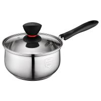 [新品]爱仕达奶锅家用热奶小不锈钢304加厚电磁炉通用16CM婴儿宝宝辅食 不锈钢本色