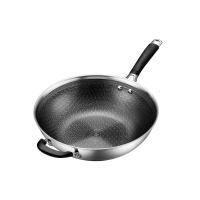 [新品]爱仕达官方316L不锈钢蜂窝防粘炒锅家用燃气灶电磁炉适用炒菜锅 32cm炒锅