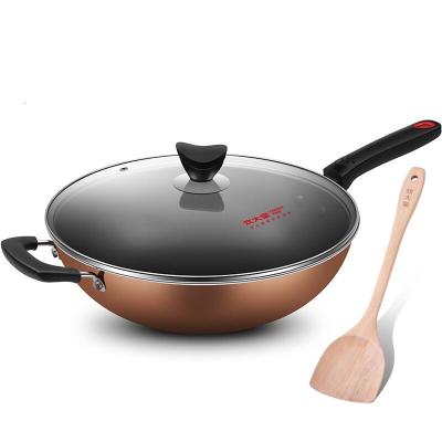 [新品]炊大皇32cm不粘锅少油烟炒菜锅 炒锅 烹饪锅具燃煤气电磁炉通用B50069