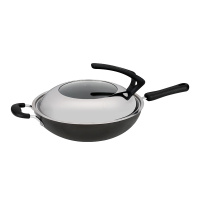 32cm炒锅 爱仕达炒锅爆炒铁锅少油烟炒锅 明火适用 团购专享 20起订 QSW2332E