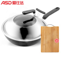 CL30V3Q [商场同款]爱仕达麦饭石炒锅不粘锅家用炒菜锅30cm燃气电磁炉适用