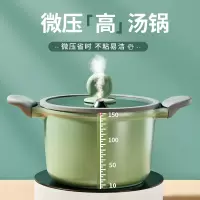 炊大皇麦饭石家用汤锅不粘锅电磁炉燃气灶通用多功能双耳炖锅 汤锅22cm