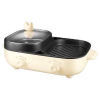 苏泊尔(SUPOR)电火锅电烤炉多功能涮烤一体锅烧烤网红料理锅煎烤机(线下同款) JD3424D30