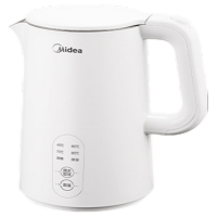 美的(Midea)电热水壶MK-SH15X301煮水壶烧水壶食品304不锈钢长效保温1500W快速加热防干烧1.5升容量