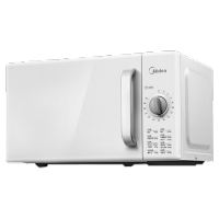 美的(Midea)快捷家用微波炉PM2000家用小型迷你360°转盘加热 旋钮操控易洁内胆时间调节20升