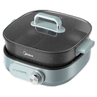 美的(Midea)电煮锅电火锅鸳鸯锅6L家用多功能电热锅多用途锅炖煮涮一体 MC-HGS303003