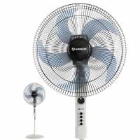 艾美特(AIRMATE)五叶家用宿舍电风扇大风量摇头机械升降落地扇定时立式风扇16吋FS4096T2