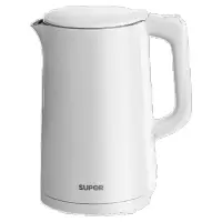 苏泊尔(SUPOR)电水壶 双层防烫烧水壶热水壶1.7L 全钢无缝内胆304不锈钢电热水壶大容量