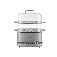 美的(Midea)多功能锅家用电蒸锅电煮锅电火锅 炖蒸涮煮一体机 3层大容量 不锈钢蒸箱 MZ-ZGE2323ZD2