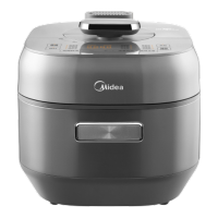 美的(Midea)电压力锅0涂层少油8分钟一道菜5L电饭煲自动排气智能家用高压锅4-6人MY-S5881F