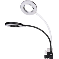 鱼缸灯USB水灯圆型异型灯架全光谱变色led水族箱照明防水小夹灯