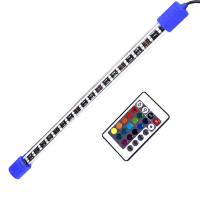 鱼缸led灯防水照明灯龙鱼缸灯1.8米水族箱潜水灯管七彩遥控变色