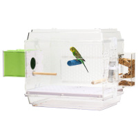 鸟笼子饲养箱孵化箱透明灰鹦鹉虎皮牡丹别墅亚克力鸟笼鹦鹉