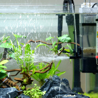 油膜处理器鱼缸除油污器水族箱水内置过滤器增氧泵过滤设备