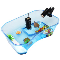 乌龟缸大型塑料水陆缸鳄龟小乌龟龟缸巴西龟养龟的专用缸