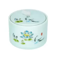 圆形鱼缸玻璃陶瓷过滤器小型上置过滤盒滴流盒循环圆缸净水器