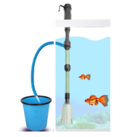 鱼缸电动自动换水器 水族箱电动电池换水吸水管清理鱼便鱼缸吸污