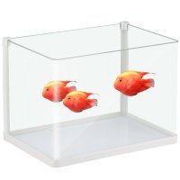 热弯金鱼缸懒人免换水超白玻璃水族箱中小型生态水缸乌龟缸