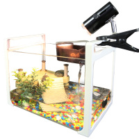方型玻璃大号龟缸方形带晒台小型中型乌龟缸饲养缸巴西龟缸鱼缸