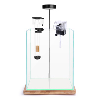 桌面海水缸全套 桌面鱼缸海水鱼缸 带蛋分带过滤 超白玻璃鱼缸