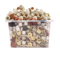 鱼缸过滤材料水族箱滤材陶瓷环呼吸生化玻璃环远红外细菌屋活性炭