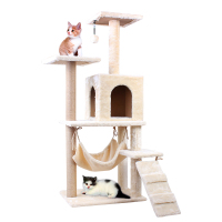 猫窝猫爬架猫树一体猫架实木猫咪玩具四季大型抓柱板带窝跳台猫屋