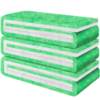 鱼缸过滤棉水族箱高密度绿白棉过滤材料净水无胶棉培菌上免换水超