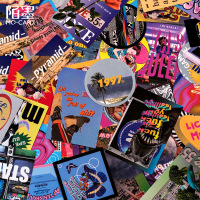 奇思妙想外太空手账贴纸欧美蒸汽波炫酷手帐拼贴diy装饰素材贴画