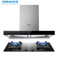 老板(ROBAM)烟灶套餐两件套60X2+36B5X欧式触控式双腔拢吸 挥手爆炒21立方抽油烟机+4.5kW燃气灶具套装