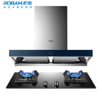 [超级新品]老板(ROBAM)烟灶套餐两件套65X2+36B5X欧式触控式 挥手智控22立方抽油烟机+4.5kW灶具套装