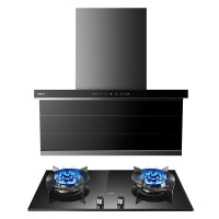 [变频]老板(ROBAM)油烟机烟灶套餐两件套侧吸触控式挥手智控25立方+5.2灶具厨电套装27A13-D1+57B0X