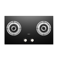 老板集团出品 名气(MQ)燃气灶家用 5.0kW大火力双眼灶钢化玻璃面板一级能效燃气灶A6102B(天然气)