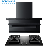 老板(ROBAM)油烟机烟灶套餐两件套超薄顶侧双吸触控式挥手智控26立方5.2灶具厨电套装27A15-D1P+57B6D