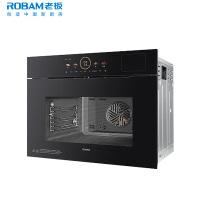老板(Robam)[AI全自动烹饪]蒸烤箱一体机嵌入式 幻彩屏搪瓷内胆家用55L大容量 蒸烤炸三合一 C9076A-L1