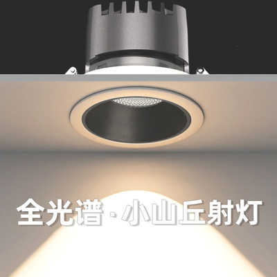 志高(CHIGO)全光谱小山丘嵌入式led射灯客厅家用2024新款深杯防眩天花灯筒灯