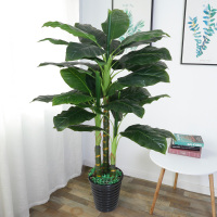 古达仿真植物盆栽假客厅假树室内装饰仿真树落地花假花大型绿植 1.9米三杆状元树+盆
