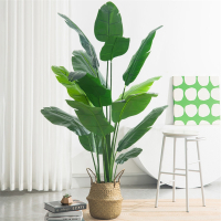 高端轻奢仿真绿植古达假植物装饰摆件客厅室内天堂鸟仿真花假花摆设树